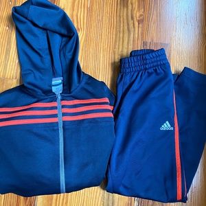 Adidas training pants and jacket